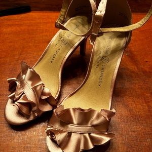 Chinese laundry heels rose gold 3” heel